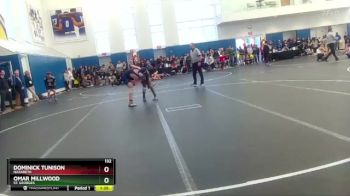 132 lbs Prelim - Dominick Tunison, Nazareth vs Omar Millwood, St. Georges