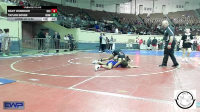 101 lbs Consi Of 8 #2 - Riley Robinson, Bixby JH Girls vs Taylor Dover, Norman Jr High