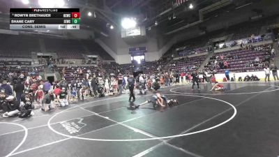 67 lbs Cons. Semis - Rowyn Brethauer, Bear Cave Wrestling Club vs Shane Cary, SLV Elite Wrestling Club