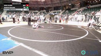 54 lbs 2nd Place - Rikki Olsen, Mojo Grappling Academy vs Maisyn Malone, Bartlesville Wrestling Club