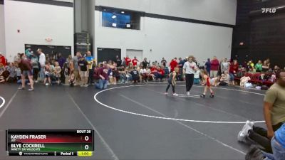 62 lbs Semifinal - Blye Cockrell, Ninety Six Wildcats vs Kayden Fraser, JET
