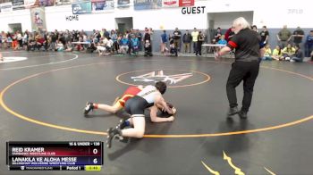 138 lbs Champ. Round 1 - Lanakila Ke Aloha Messer, Dillingham Wolverine Wrestling Club vs Reid Kramer, Fairbanks Wrestling Club