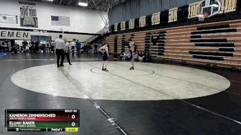 70 lbs Quarterfinal - Kameron Zimmerschied, South Middle School vs Elijah Baker, South Middle School