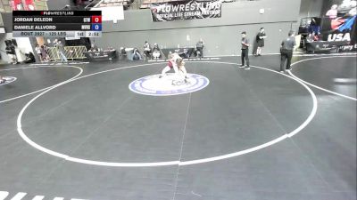 125 lbs 3rd Place Match - Jordan DeLeon, Golden Tribe Wrestling vs Daniele Allvord, Mesa Verde High School Wrestling