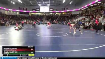 115 lbs Champ. Round 1 - Nadia Slauson, Dallas Center-Grimes vs Ryley Hartman, Oelwein