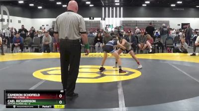 85 lbs Round 1 (8 Team) - Cameron Schofield, Outlaws Xtreme vs Cael Richardson, Gotcha Illinois (IL)