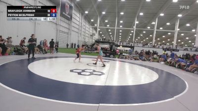 110 lbs Brayleigh Johnson, Kansas vs Peyton McElfresh, Oklahoma