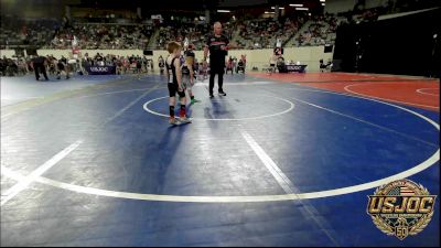 40 lbs Quarterfinal - Kane Sherman, D3 Wrestling Cluib vs Isiah Saavedra, Top Rank Hammers