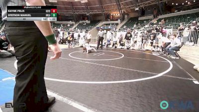 49 lbs Rr Rnd 1 - Kayne Felix, Keystone Kids Wrestling Club vs Stetson Manuel, Oklahoma Strong- White 9U