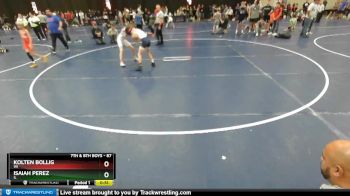 87 lbs Cons. Round 5 - Isaiah Perez, IL vs Kolten Bollig, WI