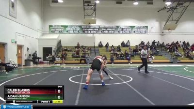 149 lbs Cons. Semi - Caleb Blasius, Victor Valley College vs Aidan Hansen, Moorpark College