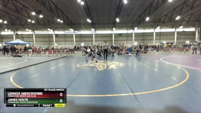 49B 1st Place Match - Lennox Abercrombie, Middleton Wrestling Club vs James Nolte, Timberline Youth Wrestling
