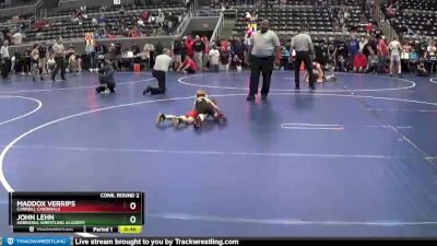 50 lbs Cons. Round 2 - John Lehn, Nebraska Wrestling Academy vs Maddox Verrips, Carroll Cardinals