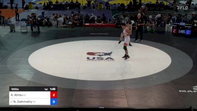 165 lbs Cons 32 #1 - Armaan Abreu, AZ vs Nicholas Zadvinskiy, NY