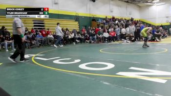 132 lbs Cons. Round 4 - Brock Conley, Kettering Fairmont vs Tyler Bradshaw, Medina