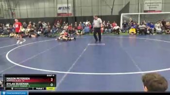 125 lbs Round 2 (6 Team) - Mason Petersen, Nebraska Black vs Dylan Buseman, South Dakota Thunder