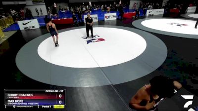 57 lbs Round 1 - Bobby Cisneros, California vs Max Hope, Ground Creatures Wrestling