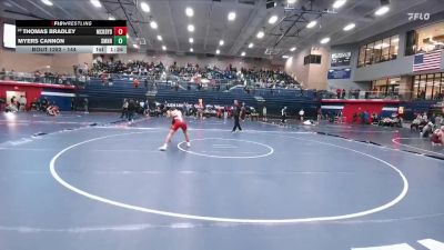 144 lbs Cons. Round 5 - Myers Cannon, Shawnee Mission Northwest HS vs Thomas Bradley, McKinney Boyd