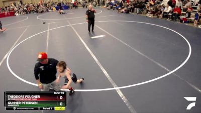 52-57 lbs Cons. Semi - Gunner Peterson, Minnesota vs Theodore Fougner, Zimmerman Wrestling Club