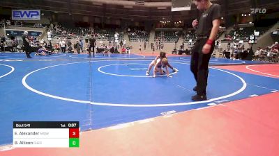 83 lbs Semifinal - Elijah Alexander, Midwest City Bombers Youth Wrestling Club vs Baylor Allison, Checotah Matcats