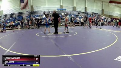 84 lbs 3rd Place Match - Ledge Hatinger, MI vs Jax Ayars, OH