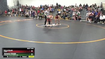 J-2 lbs Round 2 - Ella Elam, LMWC vs Rowan Fisher, Wildcat Youth Wrestling