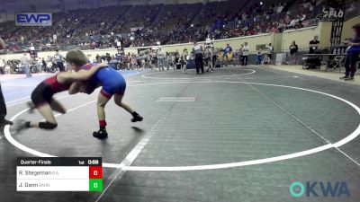 64 lbs Quarterfinal - Ross Stegeman, R.a.w. vs Judson Gann, Barnsdall Youth Wrestling