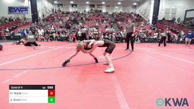 64 lbs Consi Of 4 - Harlan Wade, Husky WC vs John-John Dunn, Barnsdall Youth Wrestling