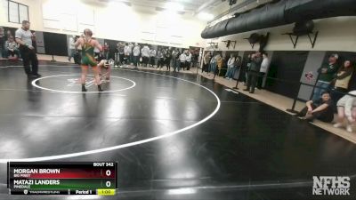 120 lbs Cons. Round 4 - Matazi Landers, Pinedale vs Morgan Brown, Big Piney