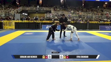 Cyra Eskandari vs Coraline Jade Reznicek 2025 Pan Kids Jiu-Jitsu IBJJF Championship