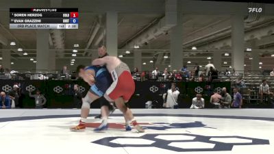 97 lbs 3rd Place Match - Soren Herzog, Colorado vs Evan Grazzini, Knights RTC