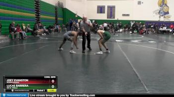 120 lbs Cons. Semi - Lucas Barrera, Ida B. Wells vs Joey Evanston, Mountainside