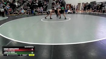 190 lbs Quarterfinal - Enzo Hernandez, Spartan Wrestling vs Jaelyn Sides, Blue Valley Southwest