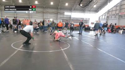 157 lbs Finals (2 Team) - Luke Zadra, Warner Elite vs Joey Paletta, West Geauga Wolverines