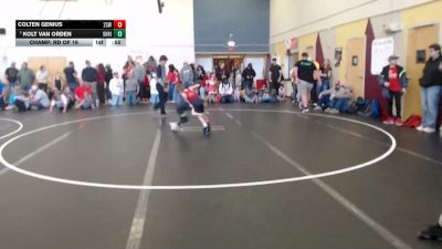 49 lbs Champ. Rd Of 16 - Kolt Van Orden, Shootbox Rigby vs Colten Genius, 208 Spartan WC
