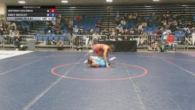 148 lbs Consi Of 8 #1 - Jestinah Solomua, CA vs Emily Beckley, OK