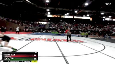 98 lbs Quarterfinal - Zach Teal, Lakeland vs Burke Blue, Centennial