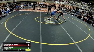 127 lbs Round 3 (4 Team) - Blake Irvine, Don Bosco vs Landon Borchers, Vacaville