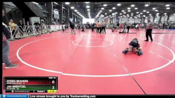 92 lbs Rd# 1 9:00am Friday - Jax Brentzel, PA Silver vs Ayden Beavers, Maryland BLACK