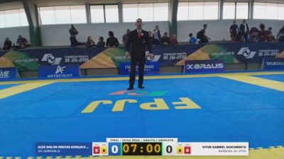 ALEX SON DE FREITAS GONÇALVES JU vs VITOR GABRIEL NASCIMENTO 2026 FPJJ Circuito Paulista NO GI Etapa 3