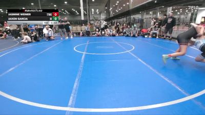 110 lbs Round 2 (6 Team) - Jaxon Garcia, Iron Horse vs Jasmine Weiner, Team Tugman WC
