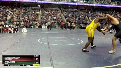 2A 285 lbs Quarterfinal - Jaden McClary, Goldsboro vs Ariel Soto, Bunn