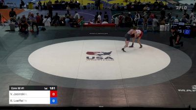 120 lbs Cons 32 #1 - Vince Jasinski, IL vs Reed Loeffel, TN