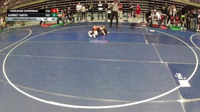 56 lbs 2nd Place Match - Harleigh Workman, Fallon Outlaws Wrestling Club vs Aubrey Smith, Montrose Elite