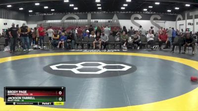 112 lbs 2nd Wrestleback (8 Team) - Jackson Farrell, Beast Mode vs Brody Page, Olympia/Demolition