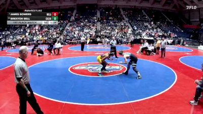 165-3A 1st Place Match - James Bowers, West Laurens vs Brexton Bell, Calvary Day School