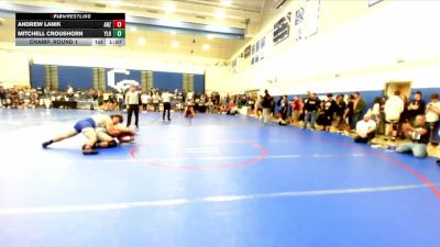 215 lbs Champ. Round 1 - Andrew Lanik, Anza vs Mitchell Croushorn, Yorba Linda HS