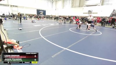 94 lbs Champ. Round 1 - Jaxson Polhamus, SV Saber Den Wrestling Club vs Logan Dingman, North Tonawanda Wrestling Club