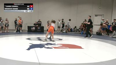 55 kg Cons. Sub-quarters - Caden Correll, Burg Training Center vs Brendon Oehme, Heartland Wrestling Academy