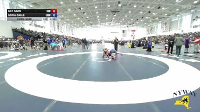 165 lbs Cons. Semi - Lily Karn, Crown City Wrestling vs Sofia Calle, Long Beach Gladiators Wrestling